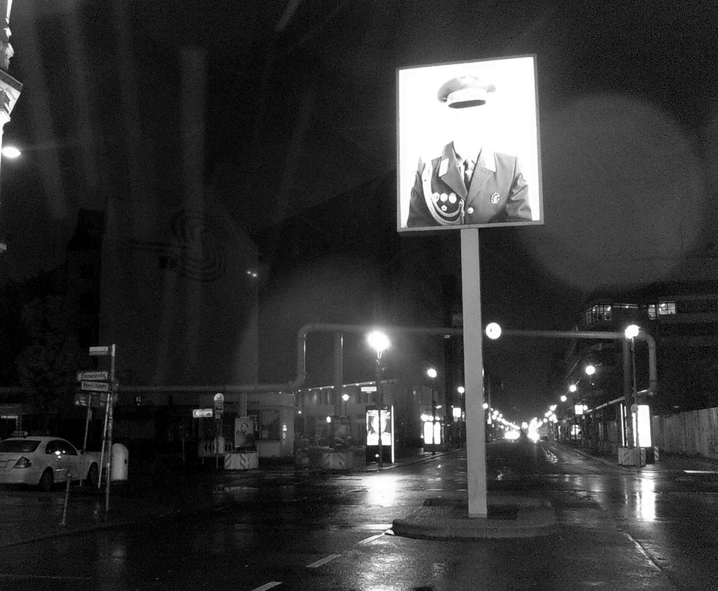 "Checkpoint Charlie"  from “The Hunt” series by Micha Warren, created during the 2017 Berlin workshop with Antoine D’Agata The Hunt – Micha Warren & Antoine D’Agata Workshop