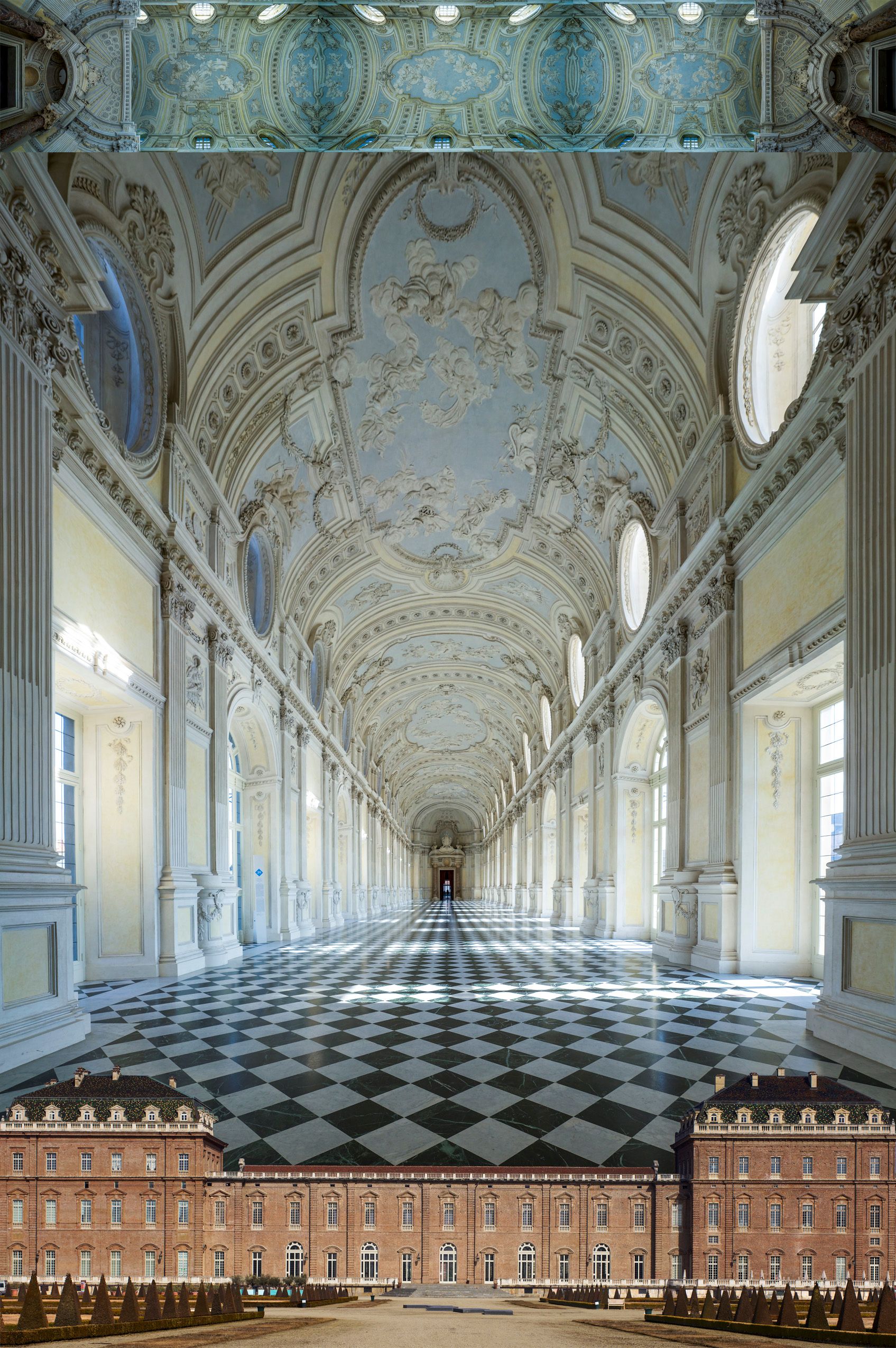 reggia di vinaria reale royal hunting lodge 1675 by amedeo del castellamonte turin italy