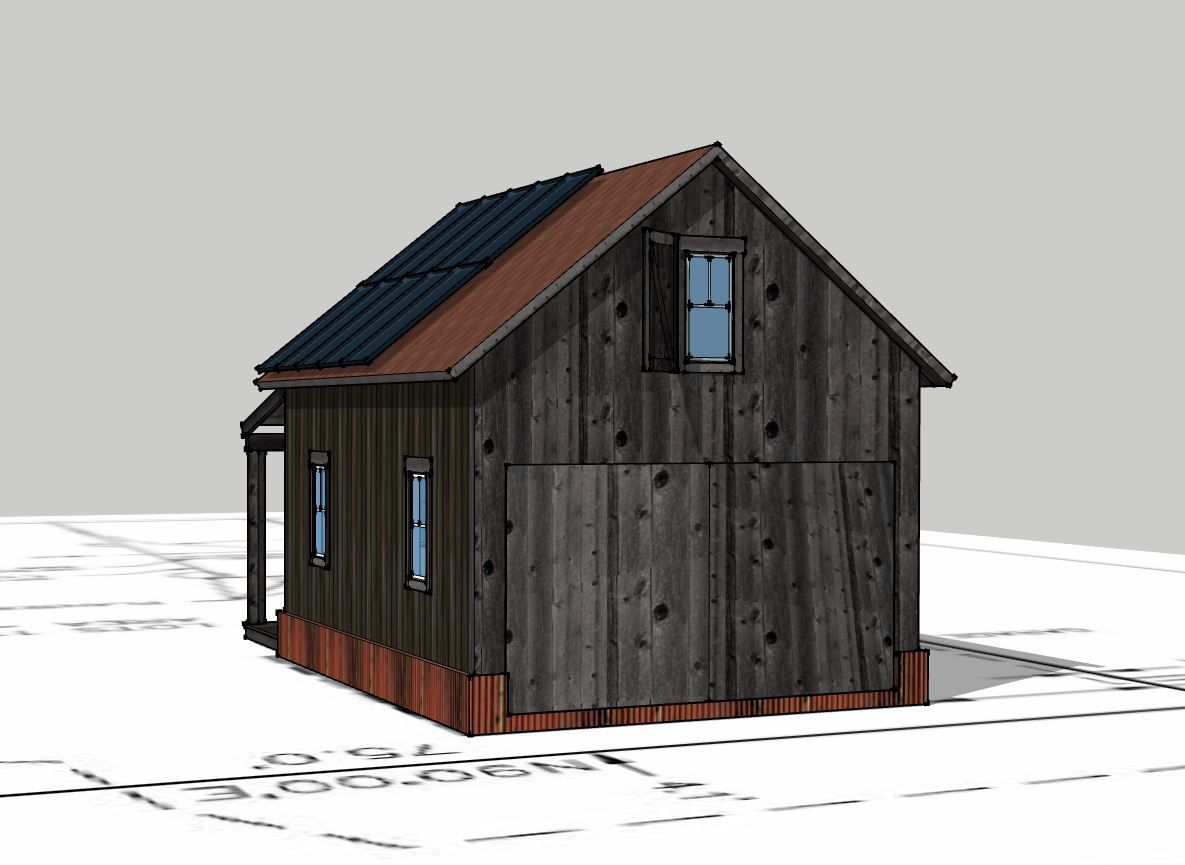 3D Rendered View of the restored historic building.