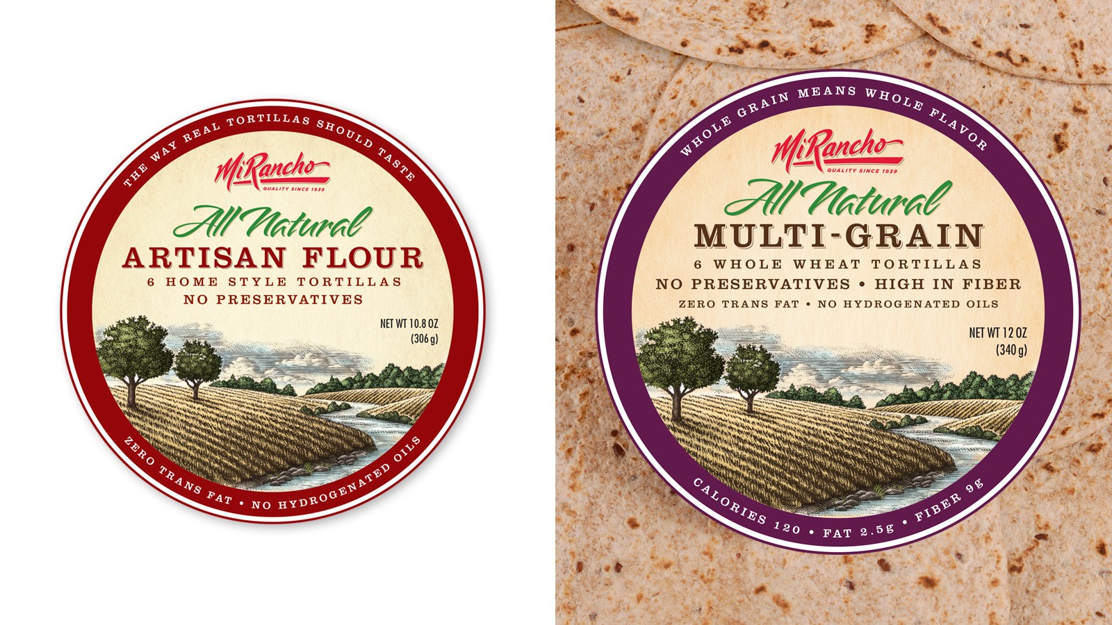 MI RANCHO ALL NATURAL TORTILLA LABELS