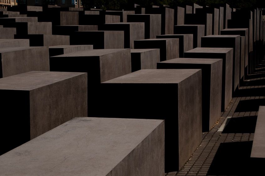 Berlin Germany Above the holocaust museum