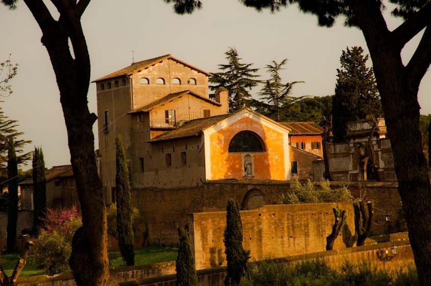 Sunset hilltop garden
