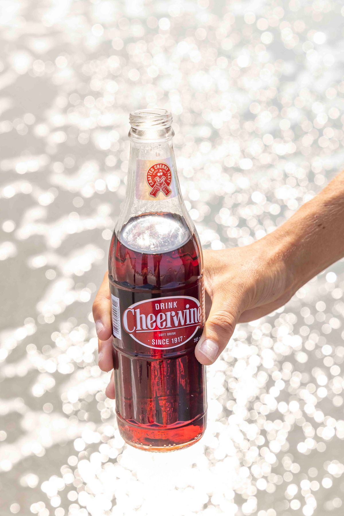 Cheerwine product photography summer content shoot