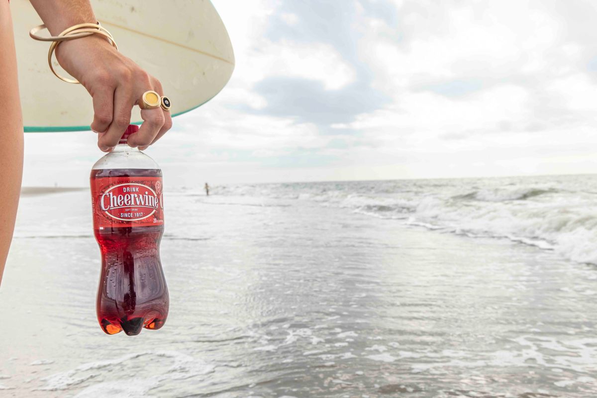 Cheerwine brand photography people outdoor summer Charleston SC