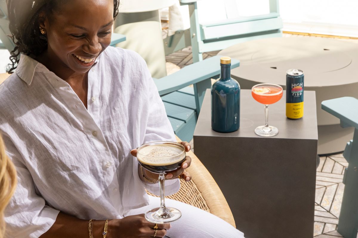 High Rise THC Mocktail  product photography by Jonathan Boncek, Charleston SC