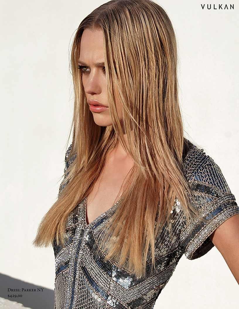 girl in silver dress color shot