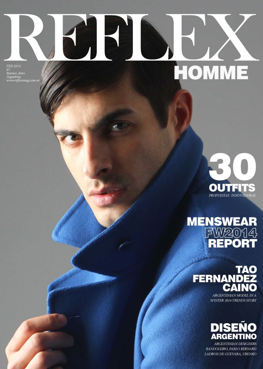 tau fernadez by michael del buono for cover of reflexx homme magazine