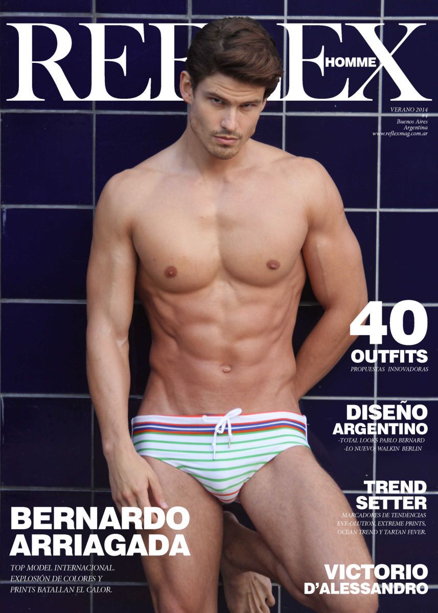 cover of relfexx homme magazine by michael del buono
