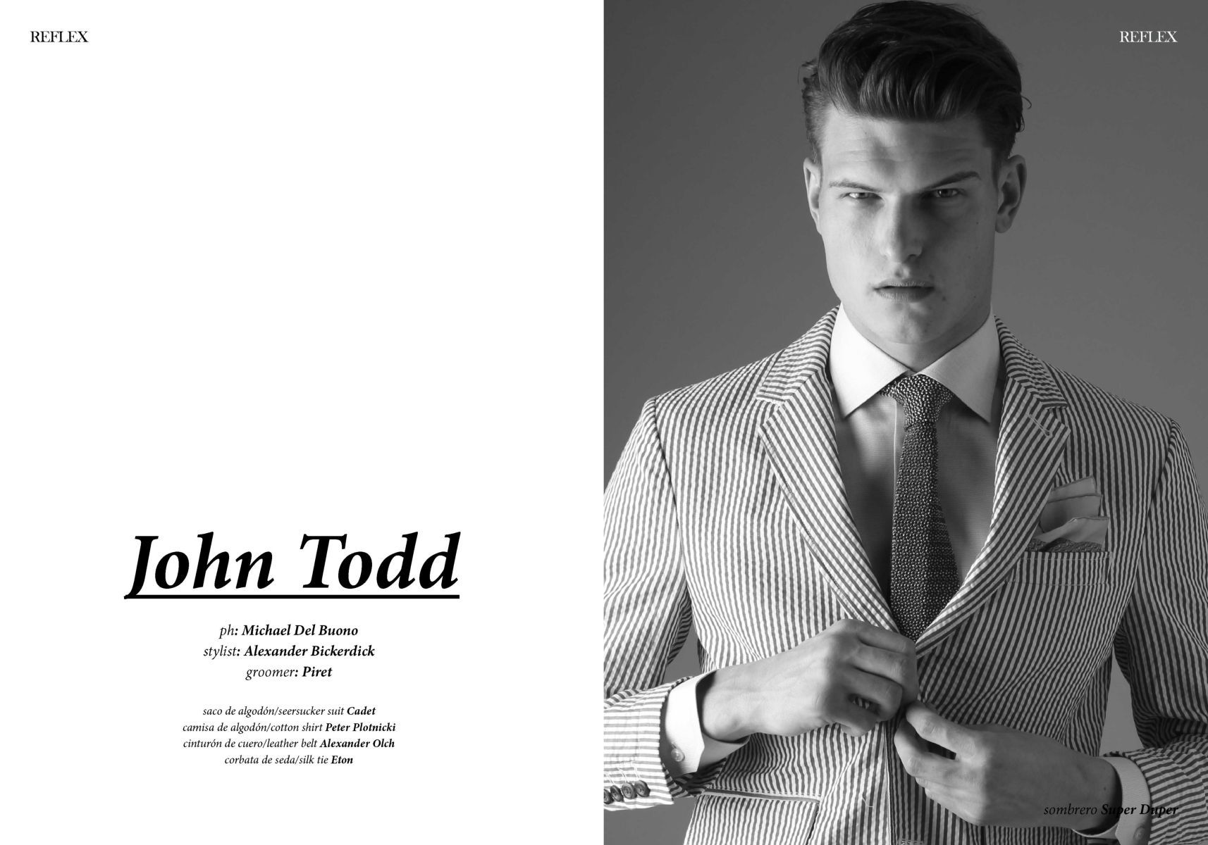 michael del buono for REFLEXX HOMME MAGAZINE