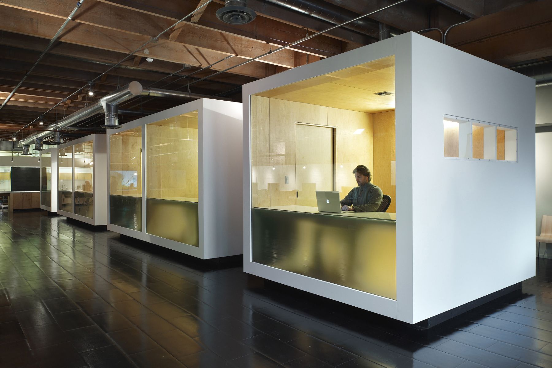 floating, pure, cube, office, seattle