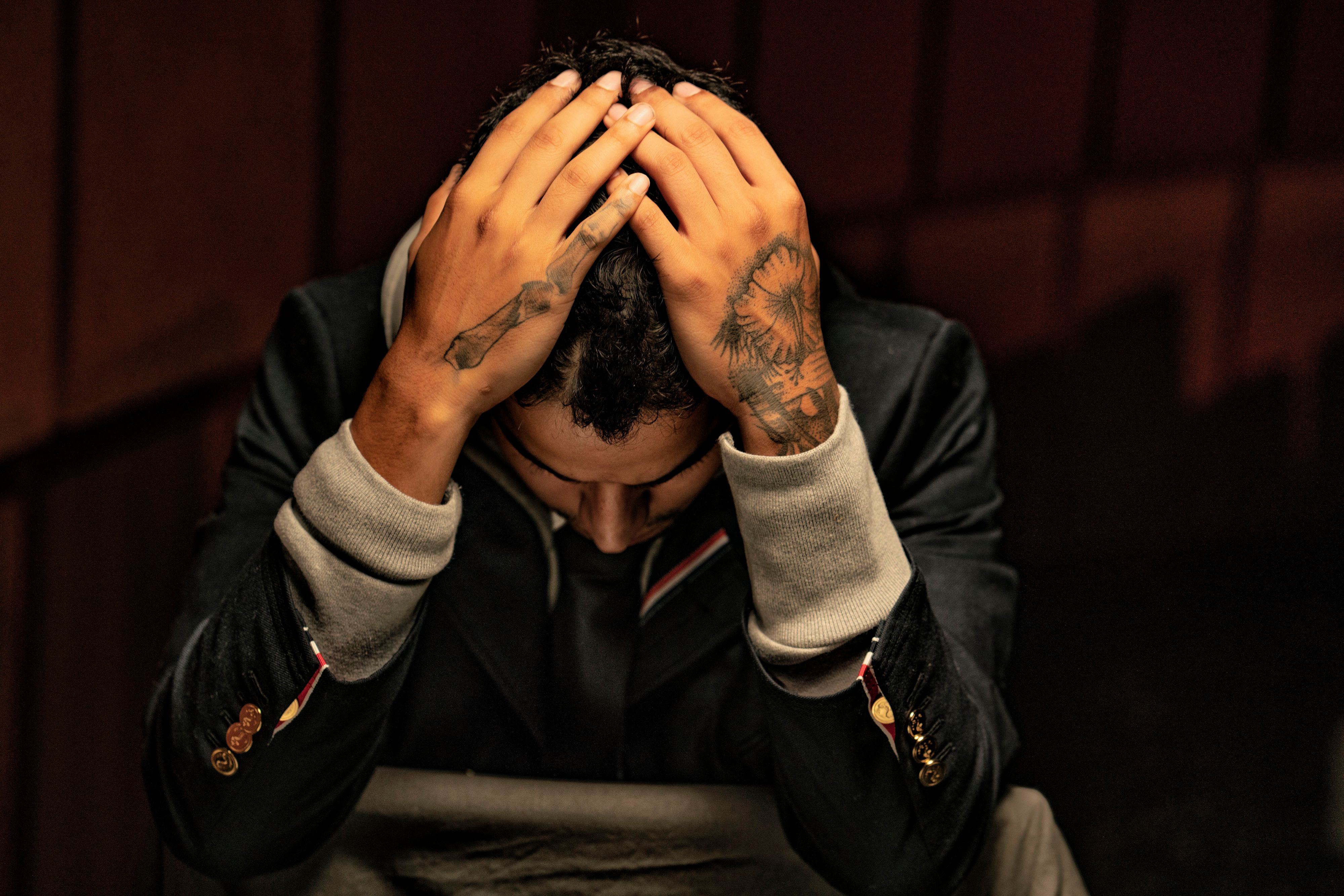 young native american man