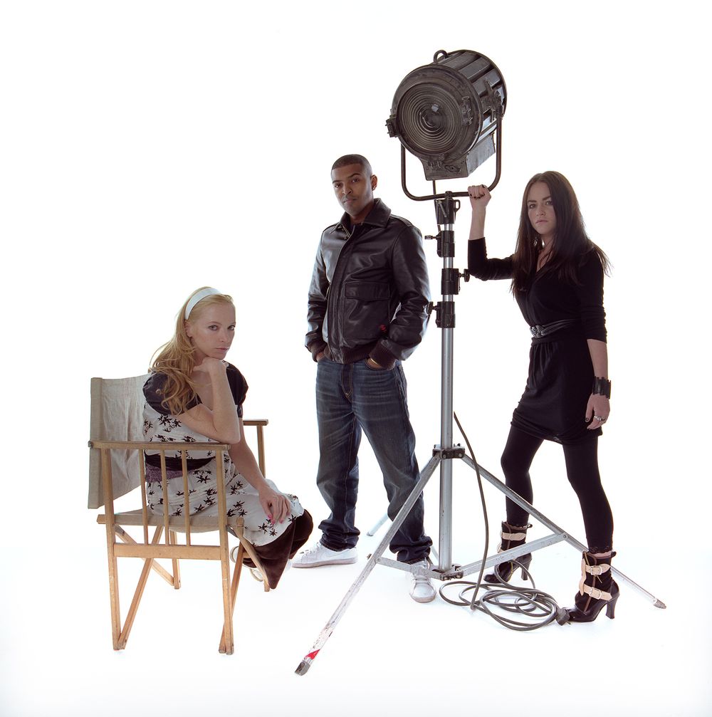 British Actors Natalie Press, Noel Clarke and Jaime Winstone.