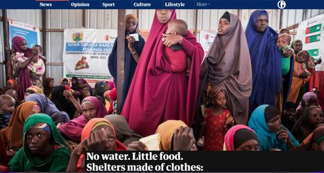 Famine in Baidoa, Somalia.