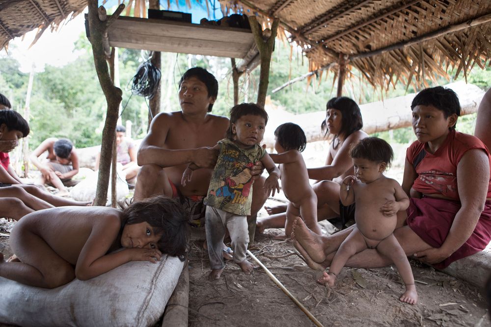 After the arrival of FUNAI official Bruno Pereira, Son of Korubo Chief (Xikxuvo) Takvan Vakwë and member of the Korubo tribe speak with Bruno about the movement of uncontacted people and the needs (for healthcare and education) for his village alongside the Rio Itui. Amazon