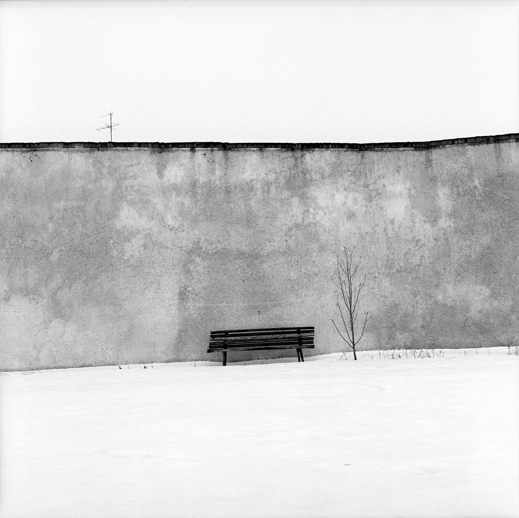A lone seat in the children's playground, inside the now abandoned and contaminated town of Pripyat, Ukraine. Pripyat, Ukraine