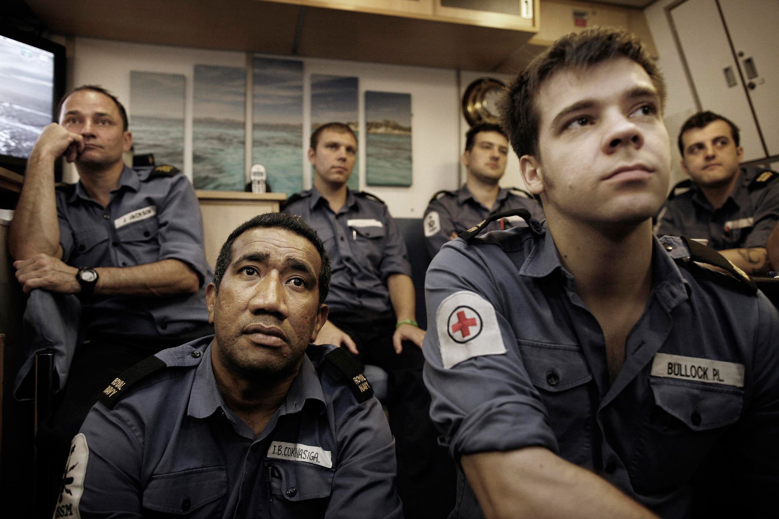 Sub Mariners on HMS Triumph. I spent 10 days covering  life onboard a British attack submarine as they travelled  back through the mediterranean to the UK. HMS Triumph