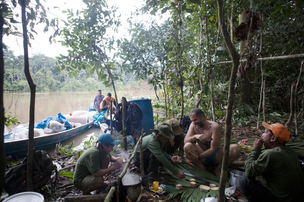 First camp in the Vale do Javari. Vale do Javari