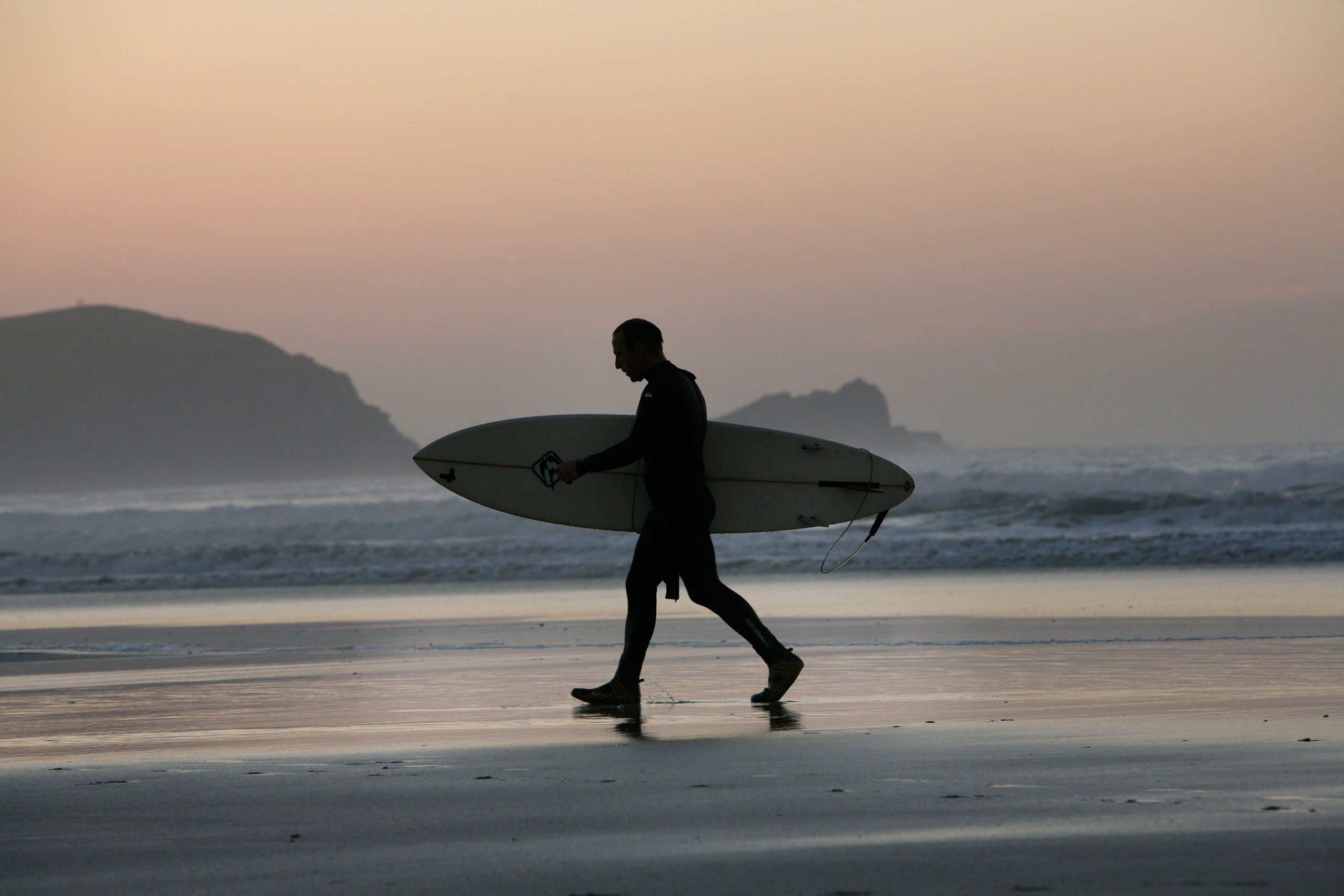 Surfer Newquay, UK. Surfer