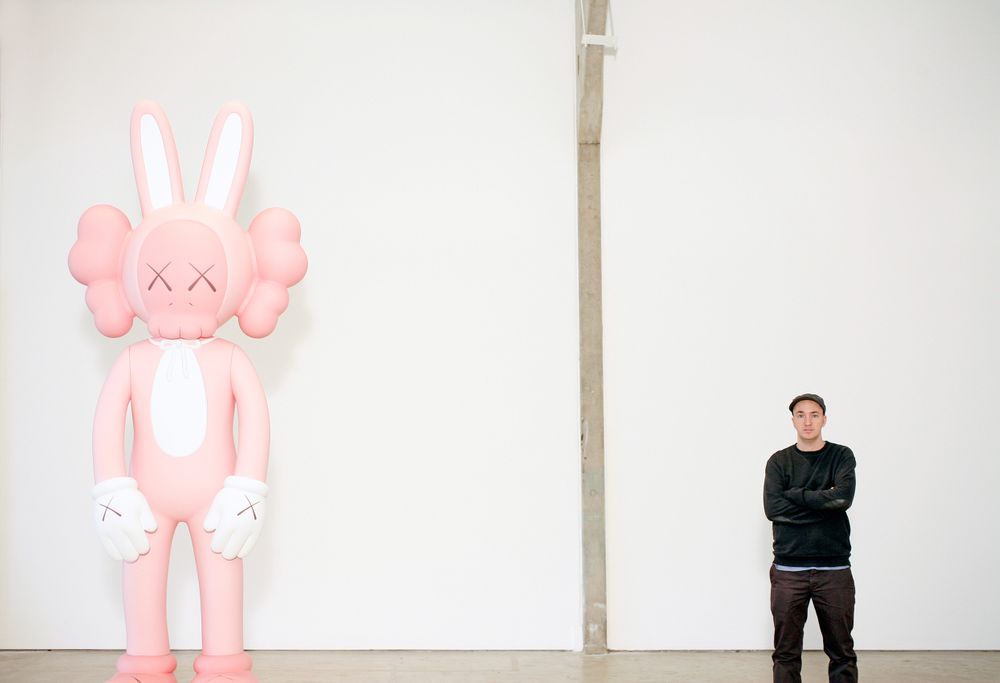 Amercian Artist and Designer Brian Donnelly known as KAWS. KAWS