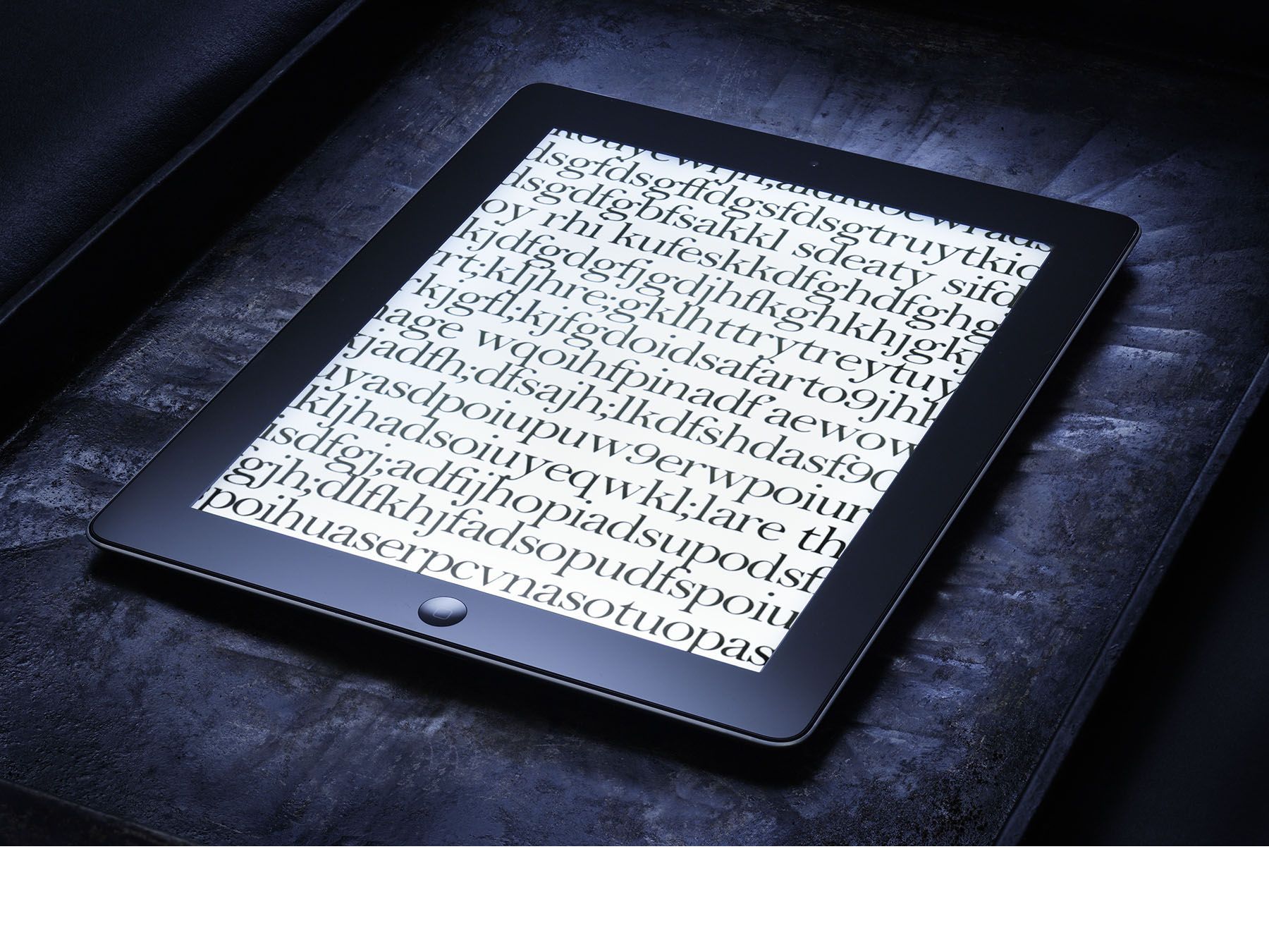 iPad on Textured Creative Product Photo