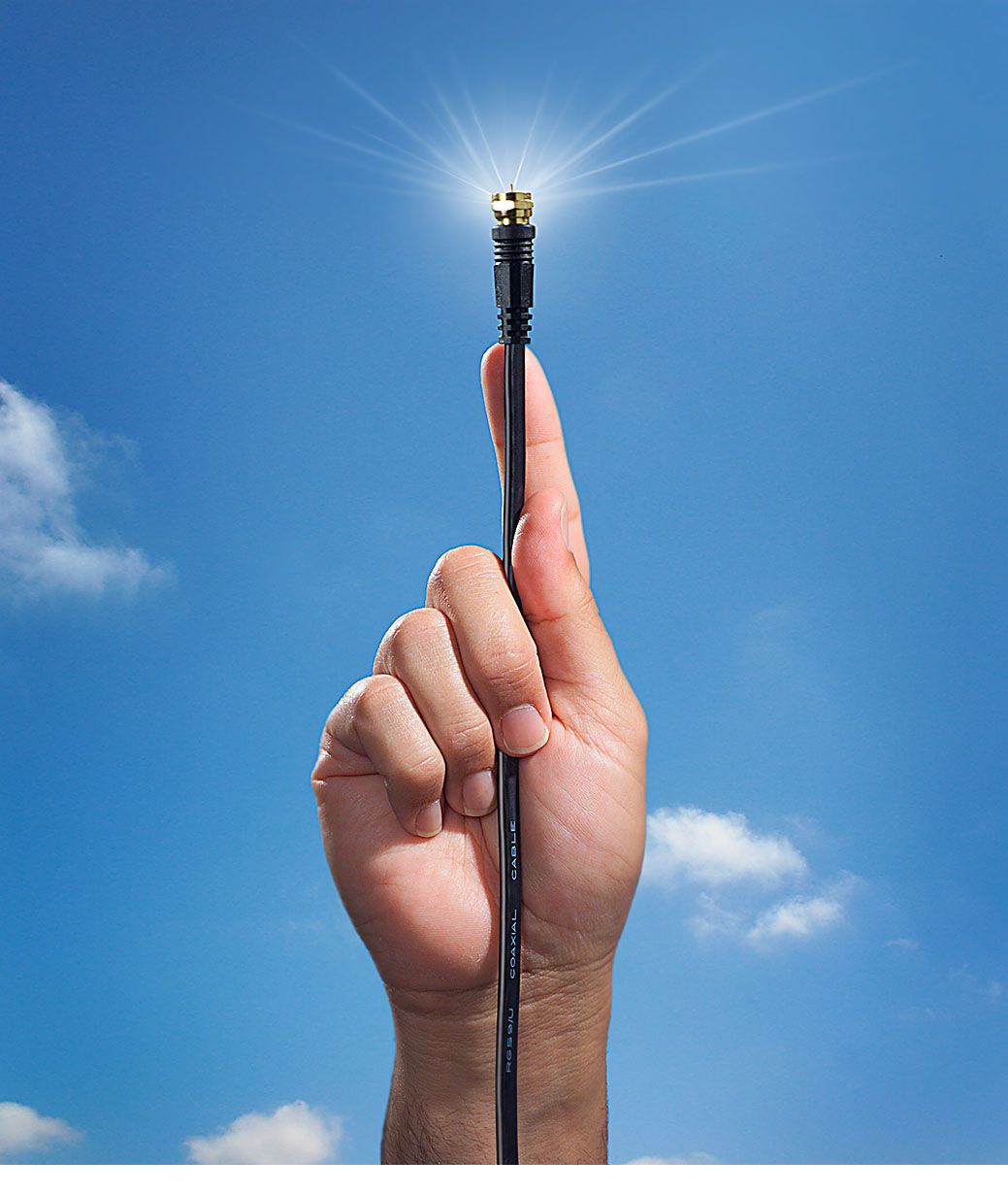 Commercial Telecom Product Illustration - Coaxial Cable