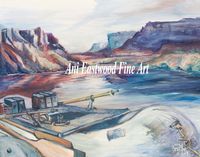 Marble Canyon Grand Canyon, Grand Canyon painting Lee's Ferry, Grand Canyon