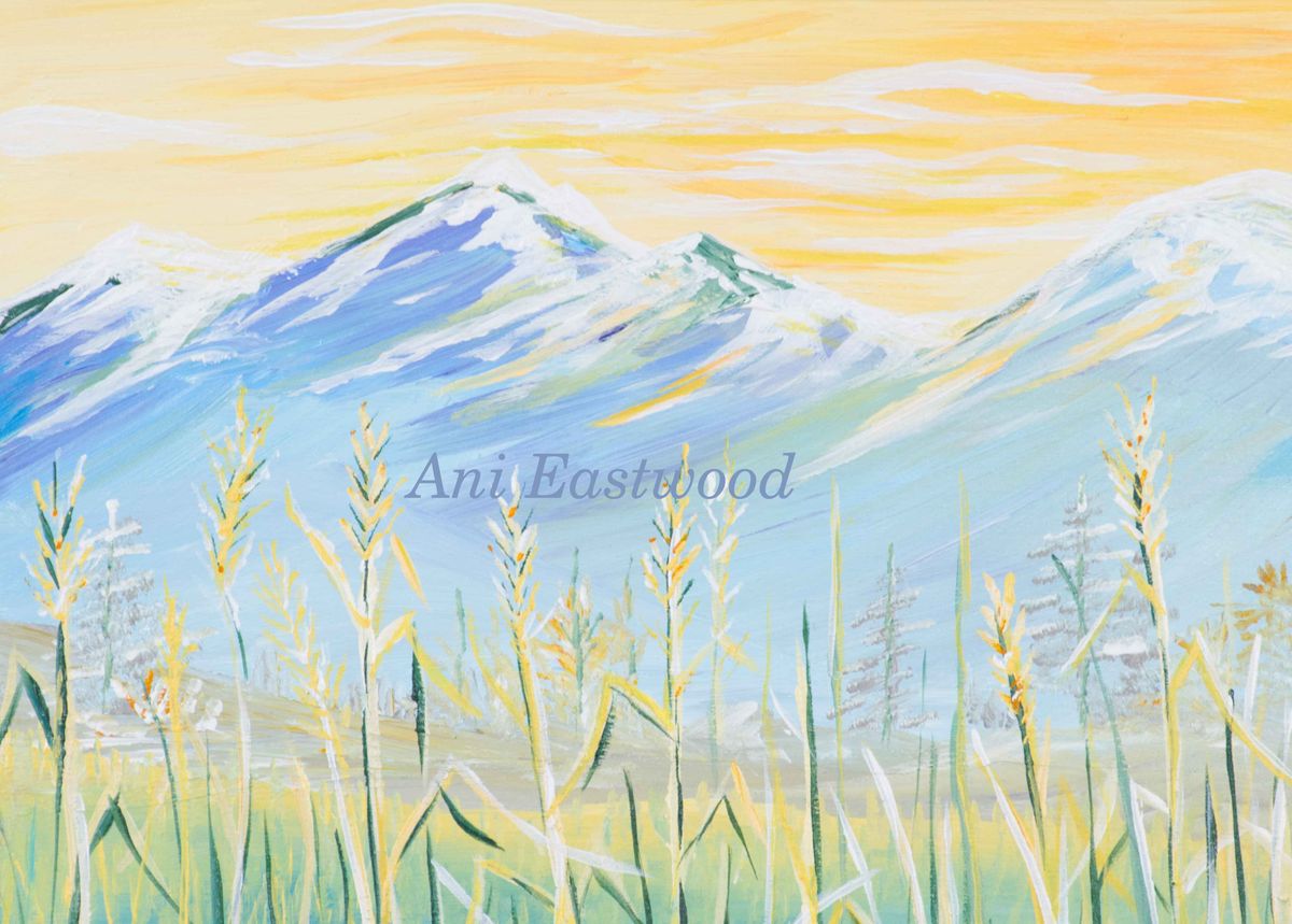 "Lee Metcalf Wildlife Refuge" Acrylic on Wood 10"x14" $200, canvas giclee reproduction $130 "Lee Metcalf Wildlife Refuge" 2018