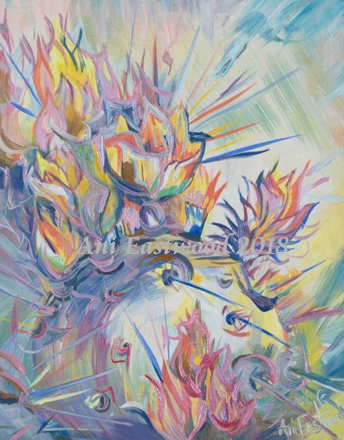 Grand Canyon painting Cactus Painting