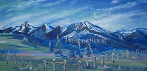 Mission Mountains painting