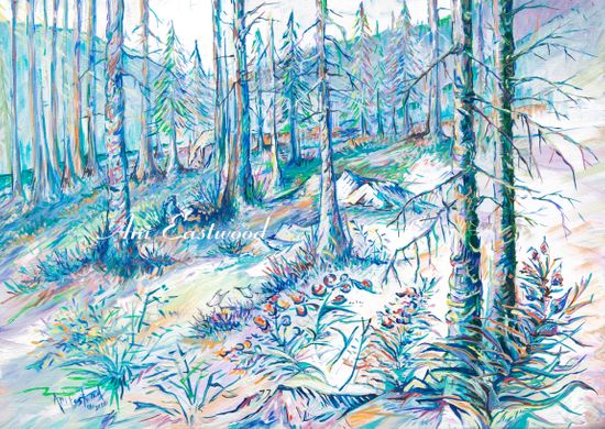 Oil on Canvas 32" 48", $3200, Giclee Prints Available "In Hiding" 2020