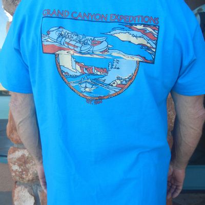 Please visit Grand Canyon Expeditions shopping cart if you are interested in purchase!  T-shirt Design Commission can be quoted and are priced according to number of designs and amount of color used Grand Canyon Expeditions t-shirt