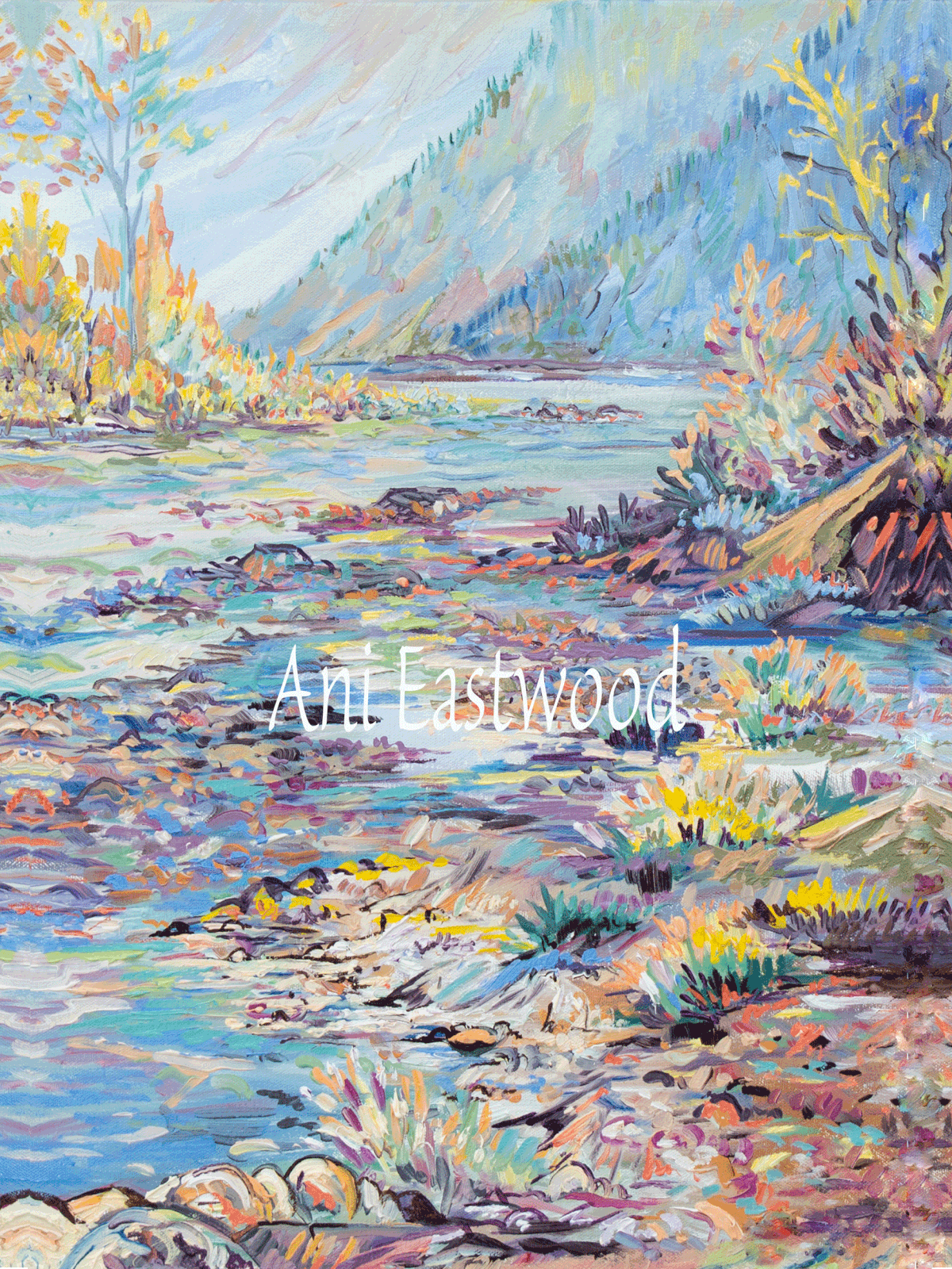 Blackfoot river Photo Blackfoot River Painting