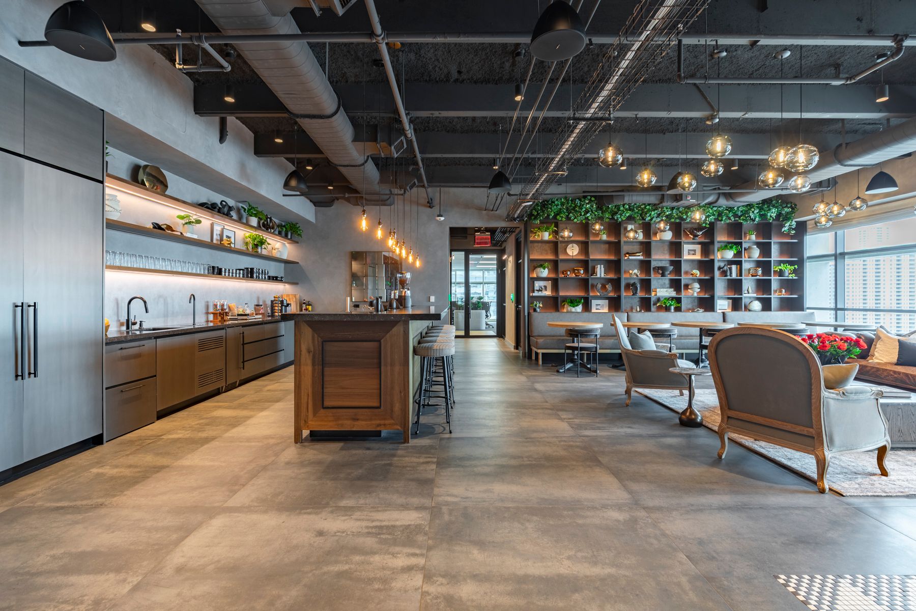Varonis Miami Contemporary Office Café and Lounge