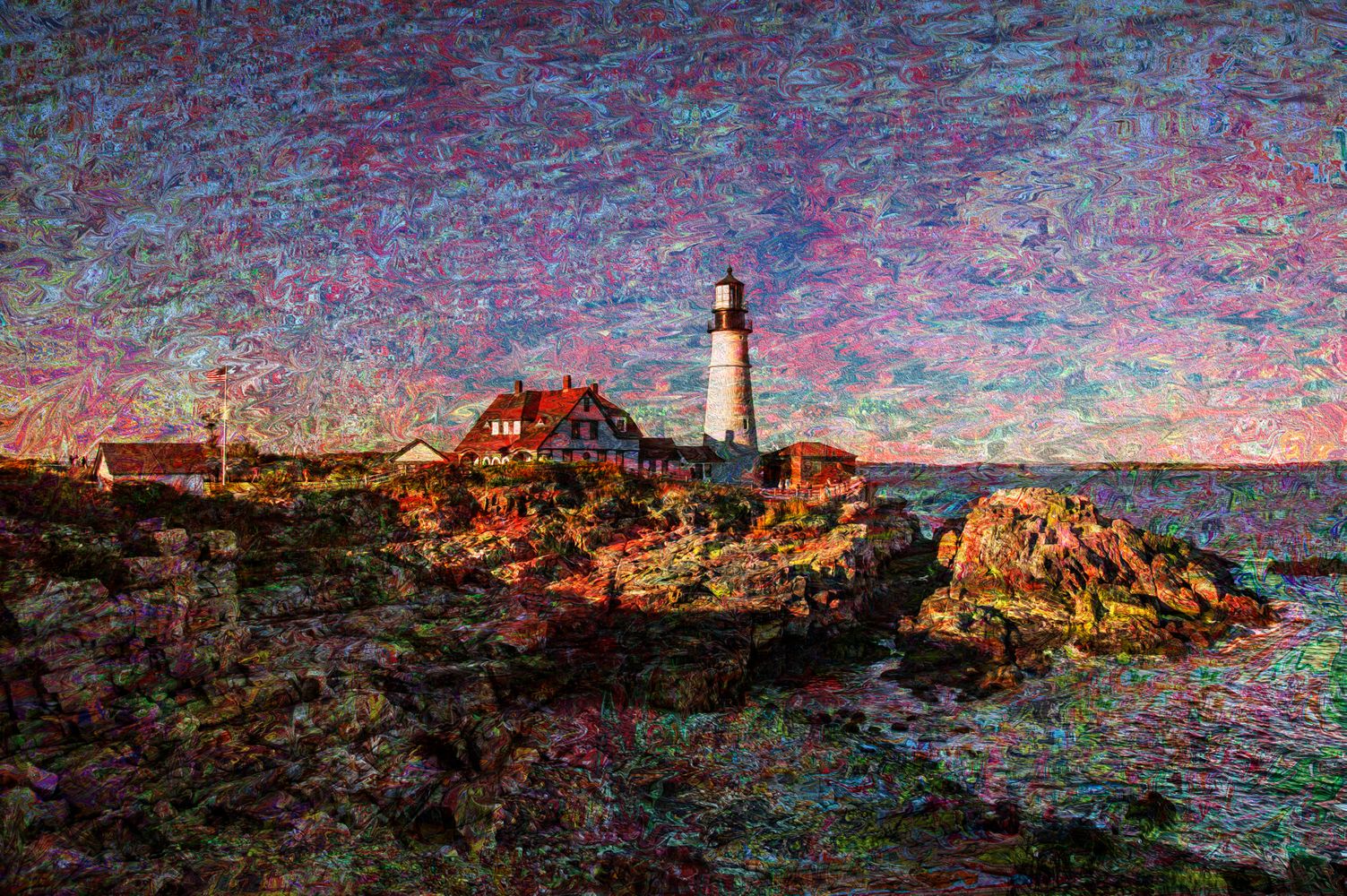 New England Lighthouse Expressionistic.jpg