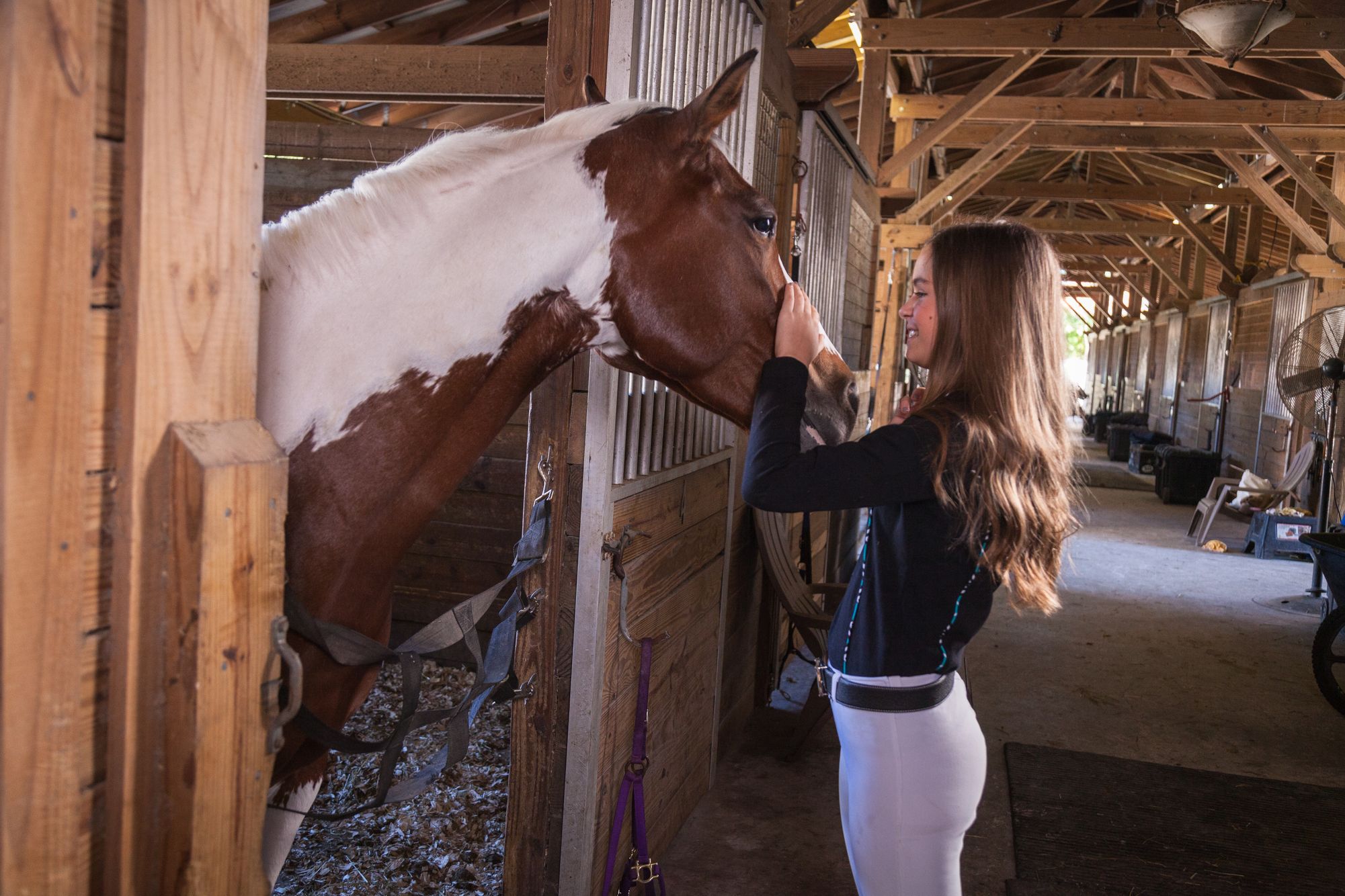 Young Woman with horse