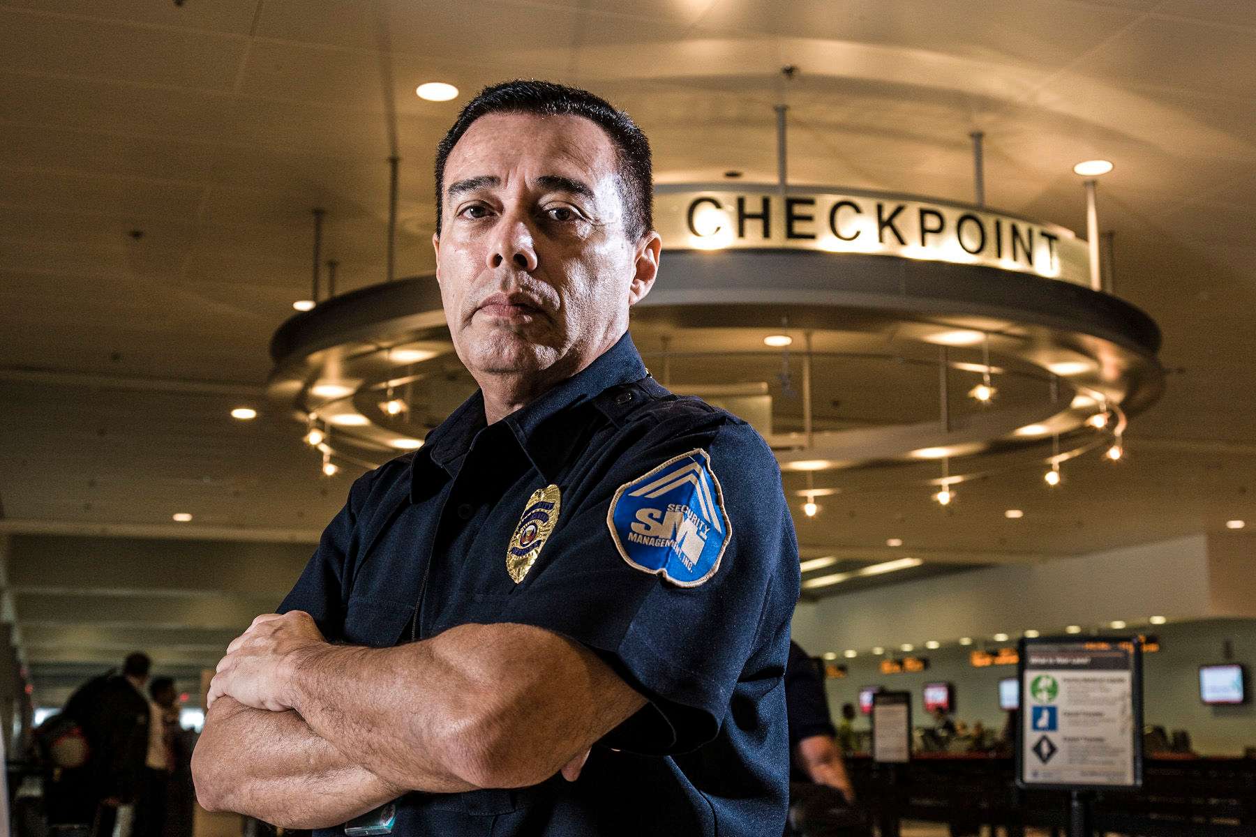 Security guard at Miami Airport