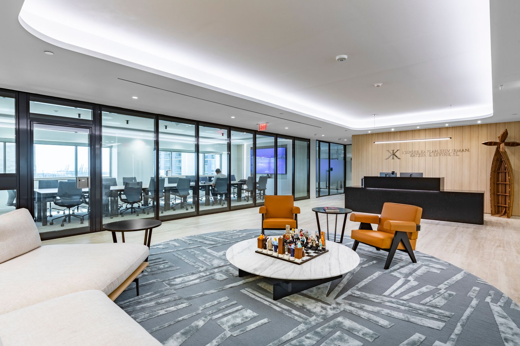 Kluger Kaplan Modern Reception and Conference Area