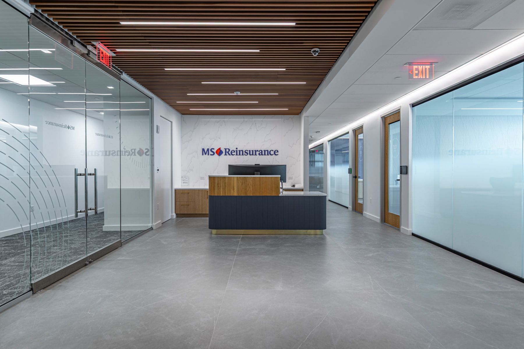MS Reinsurance Miami Contemporary Office Reception