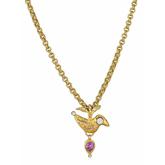 FLOWING BIRD PENDANT