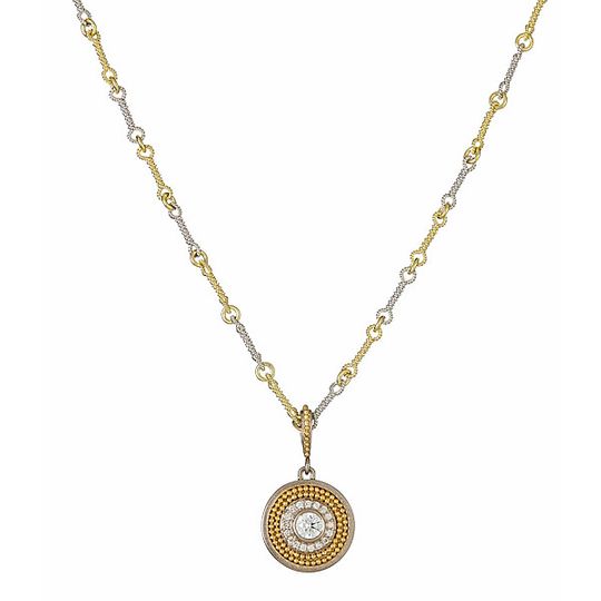 SMALL DISCPENDANT 2-TONE