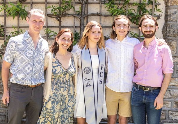 Our family at Sylvie's high school graduation last spring