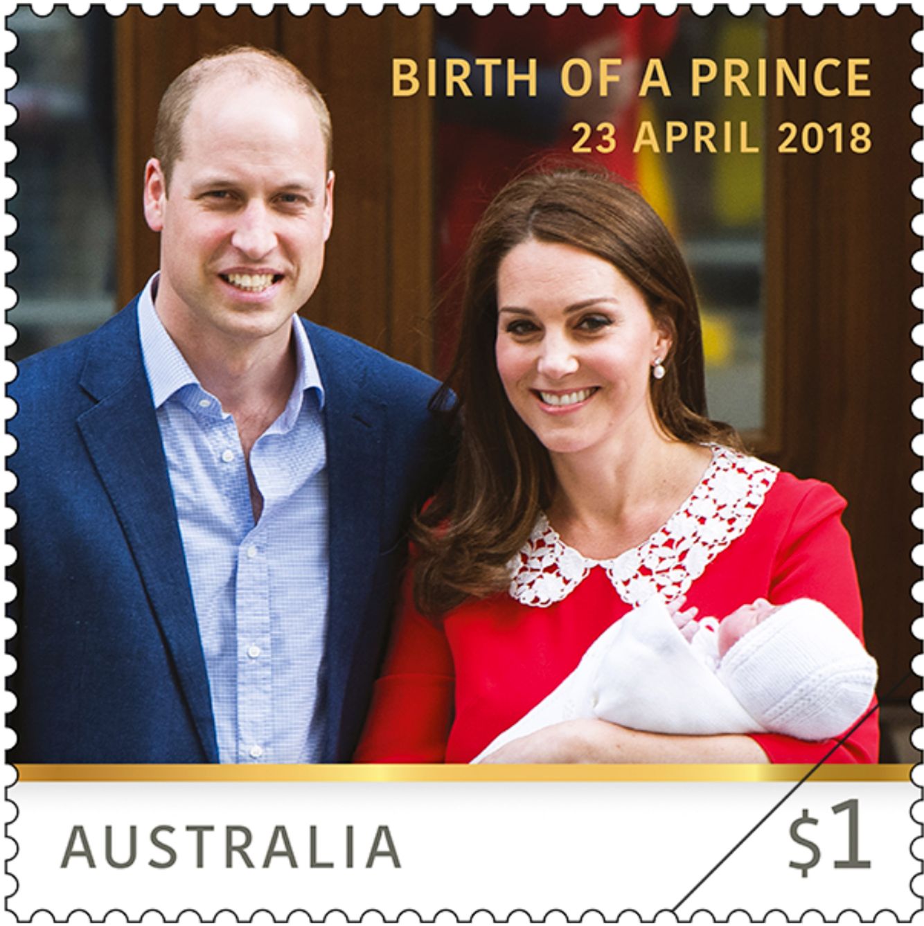 Duke & Duchess of Cambridge Australian stamp