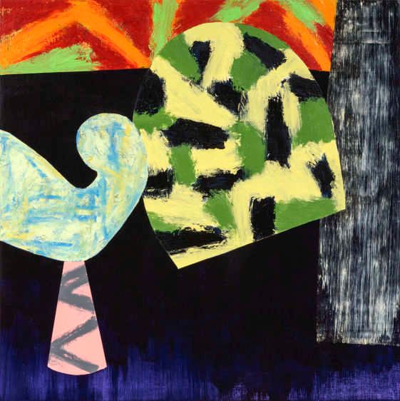 "Modern Dance/11" 2015 20x20 acrylic on wood-panel