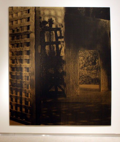 Fuga a 6 voces (Díptico II), 2007. Serigrafía sobre seda, 250 x 220 cm. Foto: Luis Asin, cortesía Galería Marian Goodman, Nueva York.