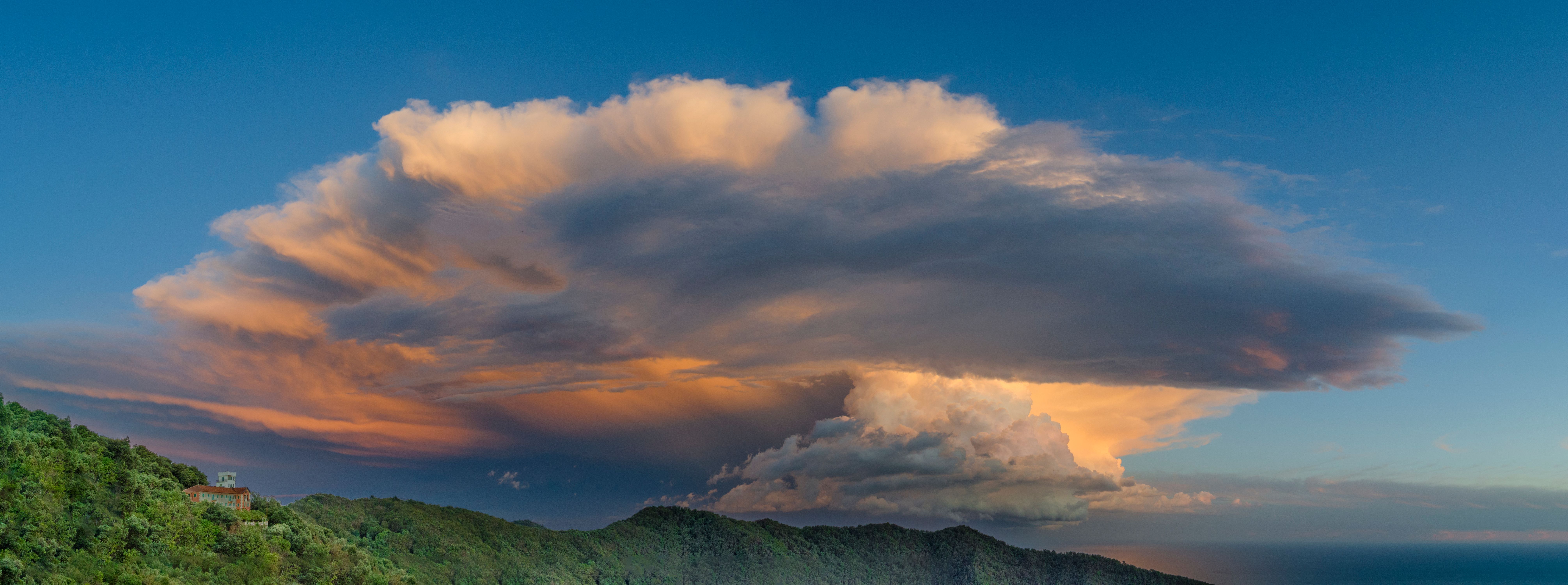 Cloud over Rapallo, Italy