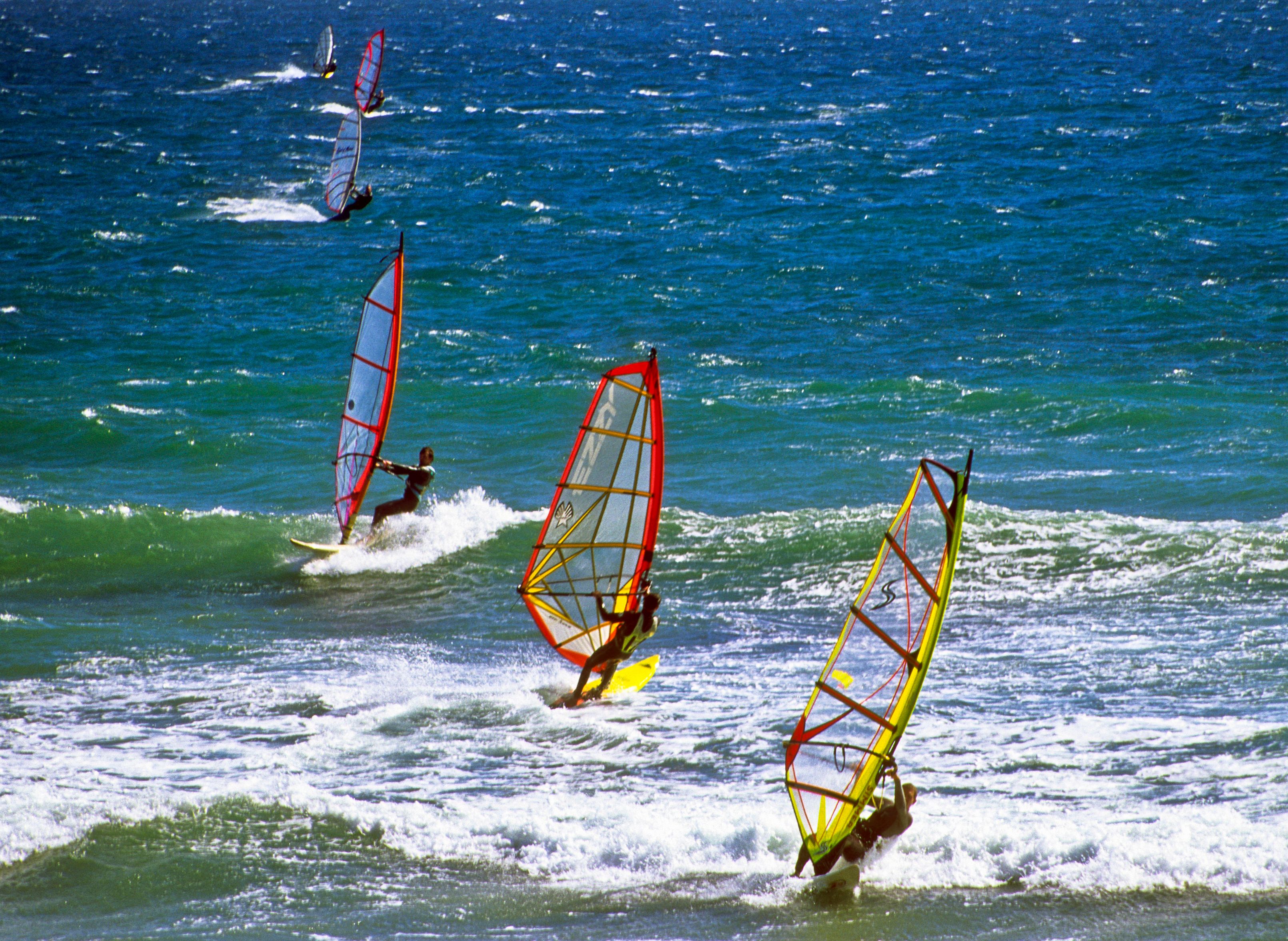 Wind Surfers, Northern California coast