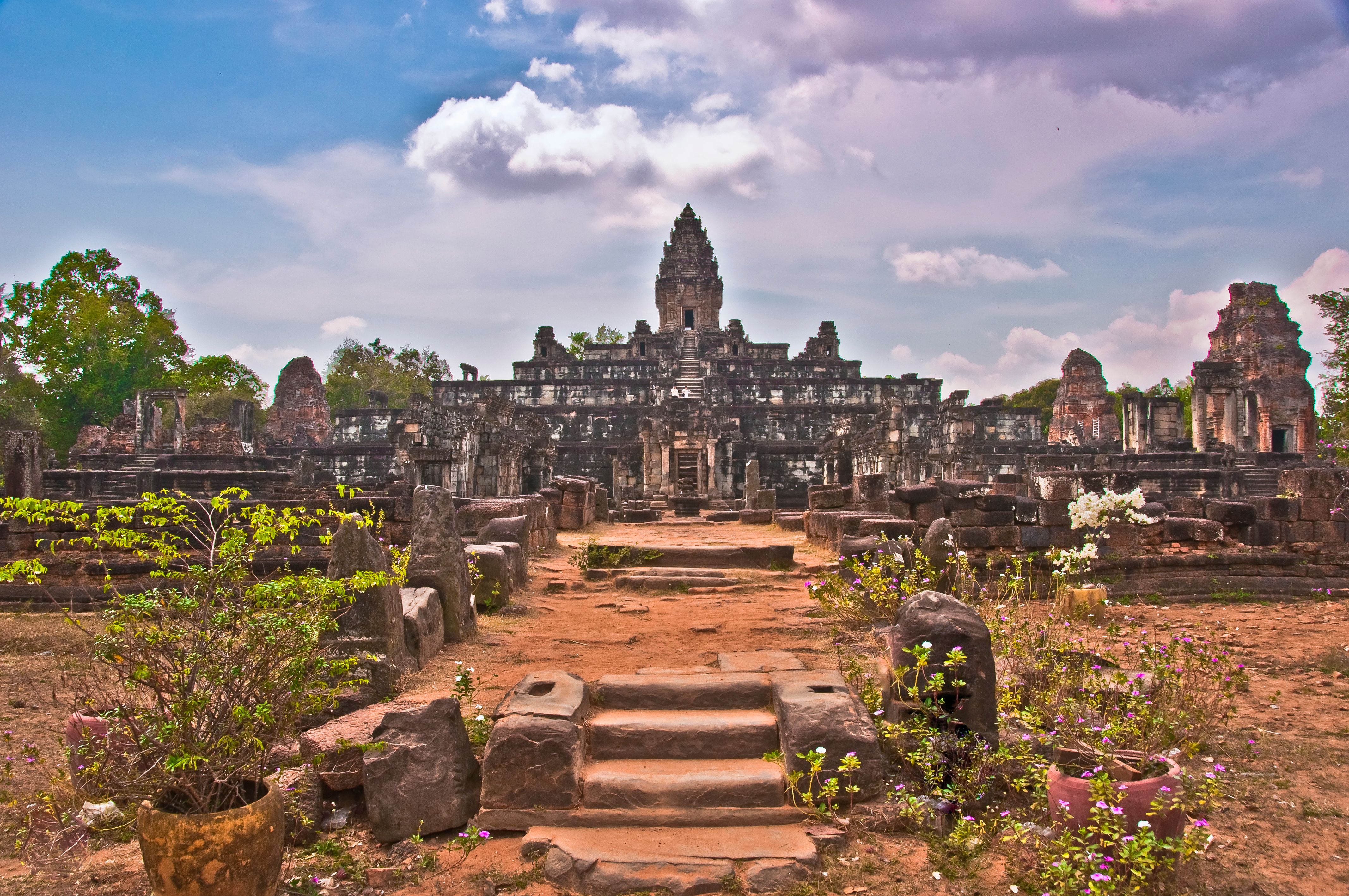 Temple at Angkor, Cambodia 