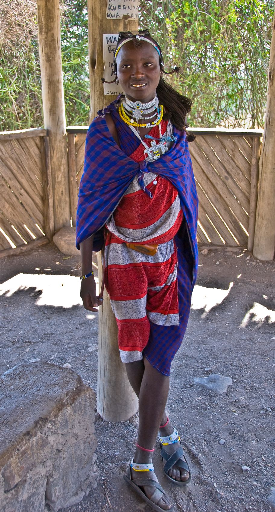 Young Maasai Tribesman, Tanzania, Africa