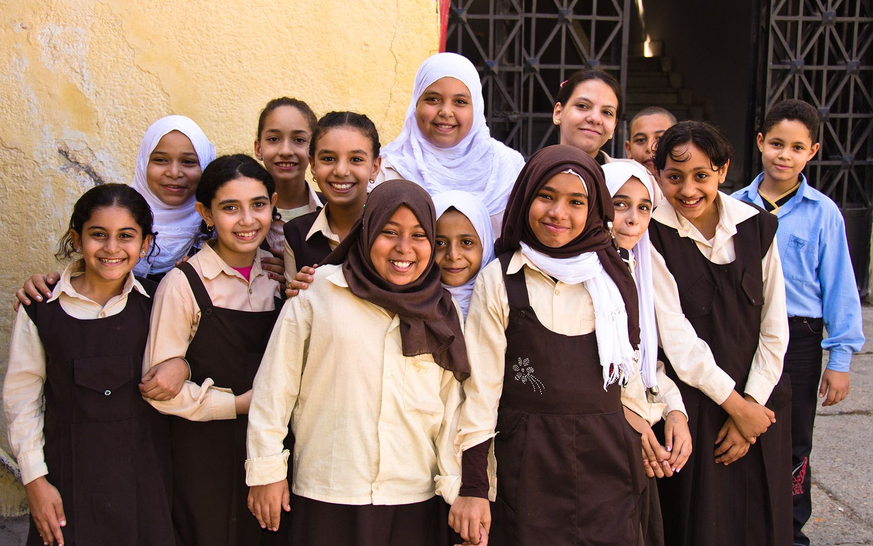 School chidren, Alexandria, Egypt