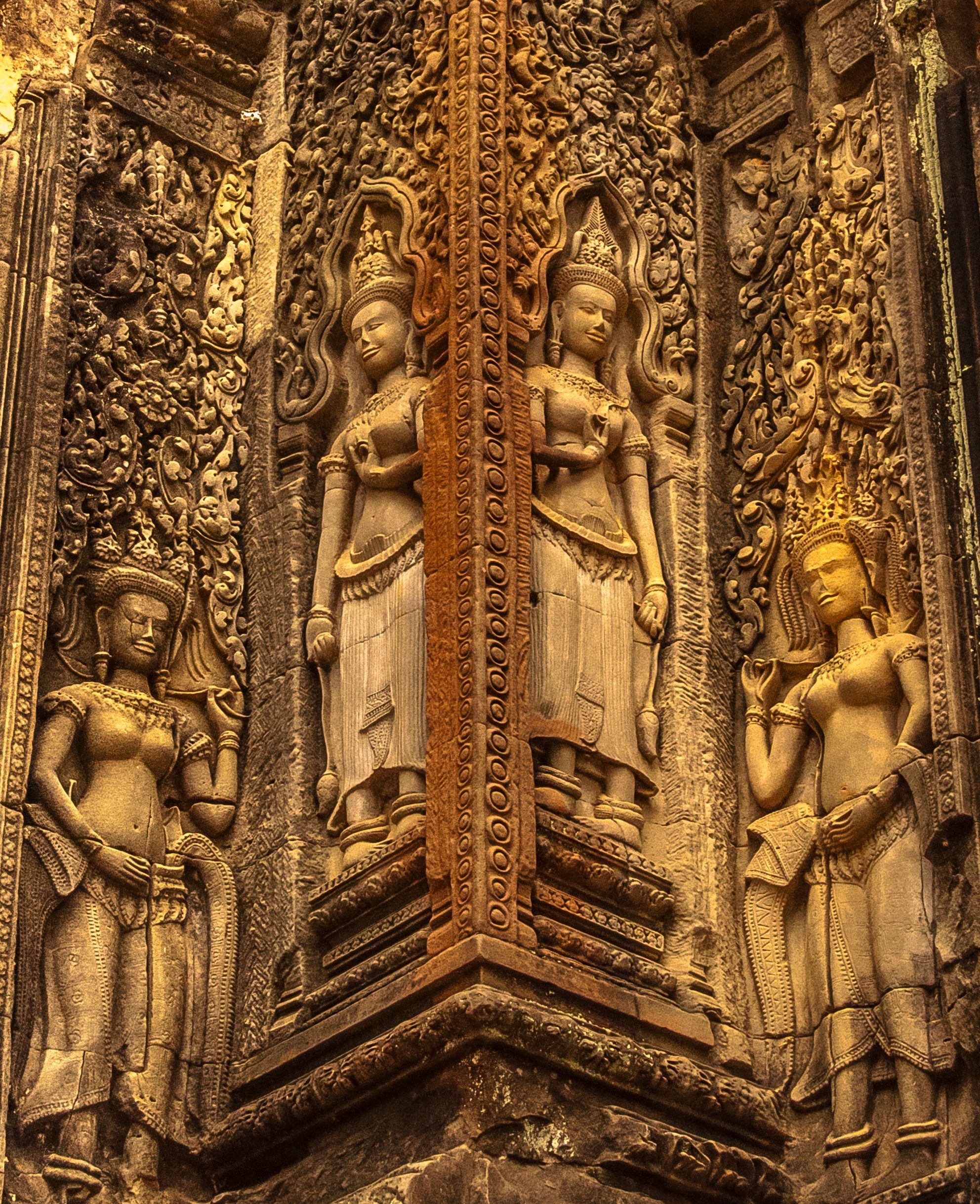 Apsaras carvings, Angkor Wat, Cambodia